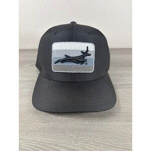 Pukka Mens Black Snapback Hat Leaping Antelope Gazelle Patch Performance Cap